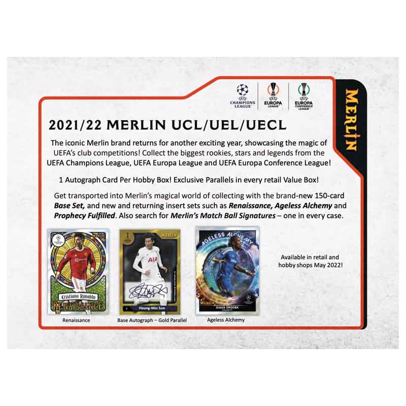2021/22 Topps UEFA Champions League Merlin Chrome Soccer Hobby Box