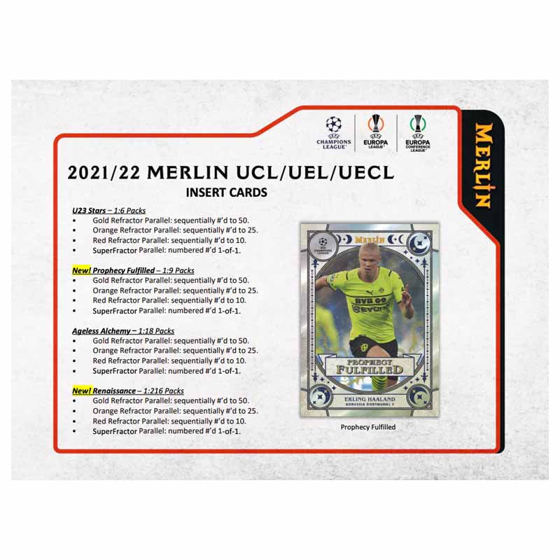 2021/22 Topps UEFA Champions League Merlin Chrome Soccer Hobby Box