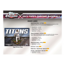 2023 Topps Chrome Baseball Hobby Box