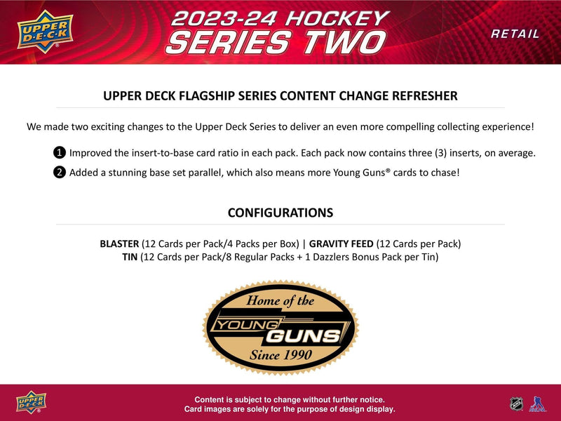 2023-24 Upper Deck Series 2 Hockey Tin