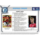 2022 Bowman Chrome Road to UEFA Under 21 European Championship Soccer Hobby Box
