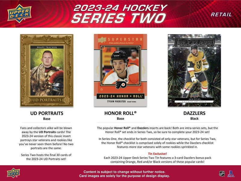 2023-24 Upper Deck Series 2 Hockey Tin