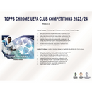 2023/24 Topps UEFA Club Competitions Chrome Soccer Jumbo Box