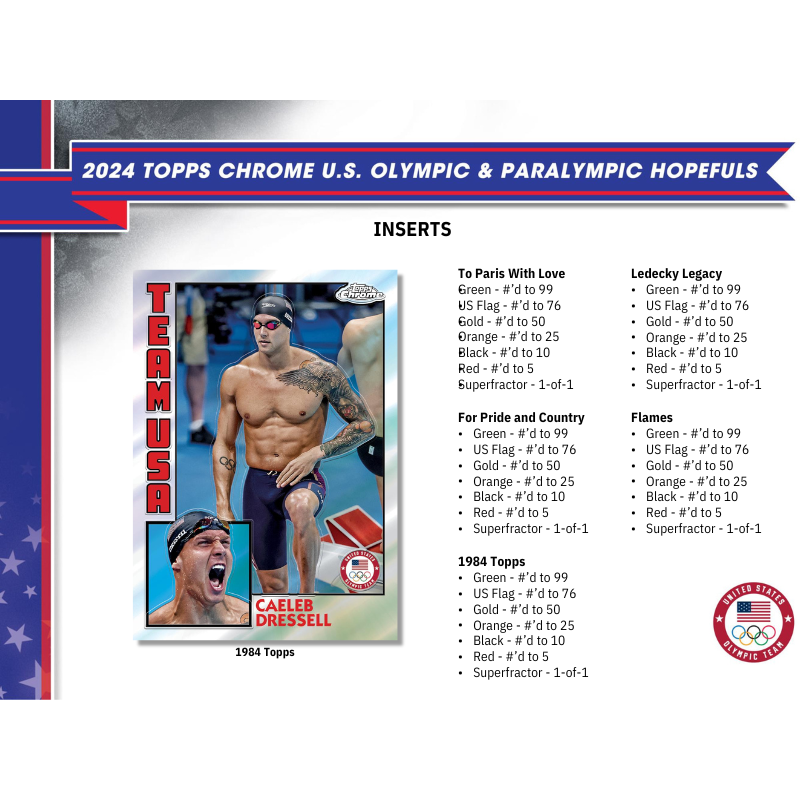 2024 Topps Chrome US Olympic & Paralympic Hopefuls Hobby Box