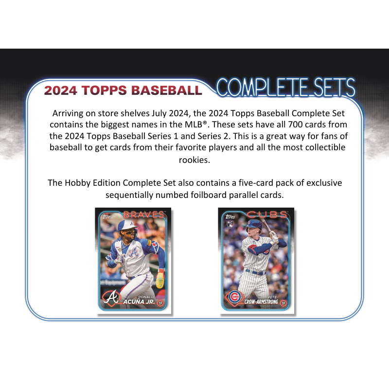 2024 Topps Complete Baseball Factory Hobby Set