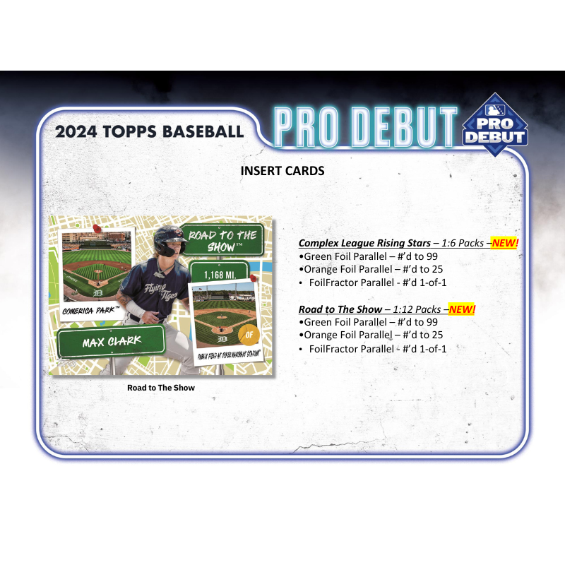 2024 Topps Pro Debut Baseball Hobby Box