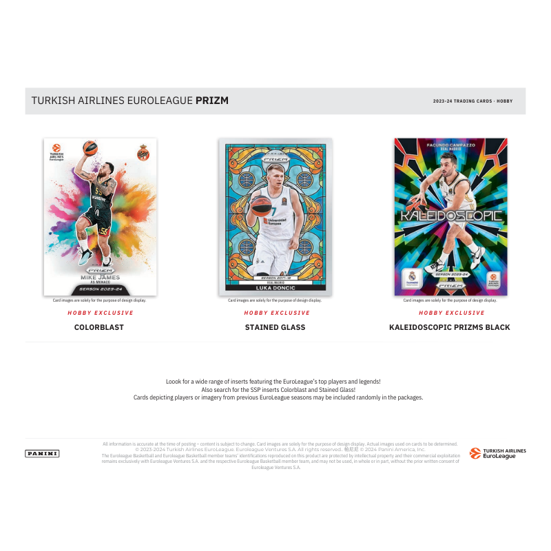 2023/24 Panini Prizm Euroleague Basketball Hobby Box