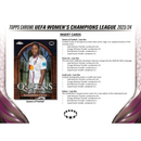2023/24 Topps UEFA Women's Champions League Chrome Soccer Hobby Box