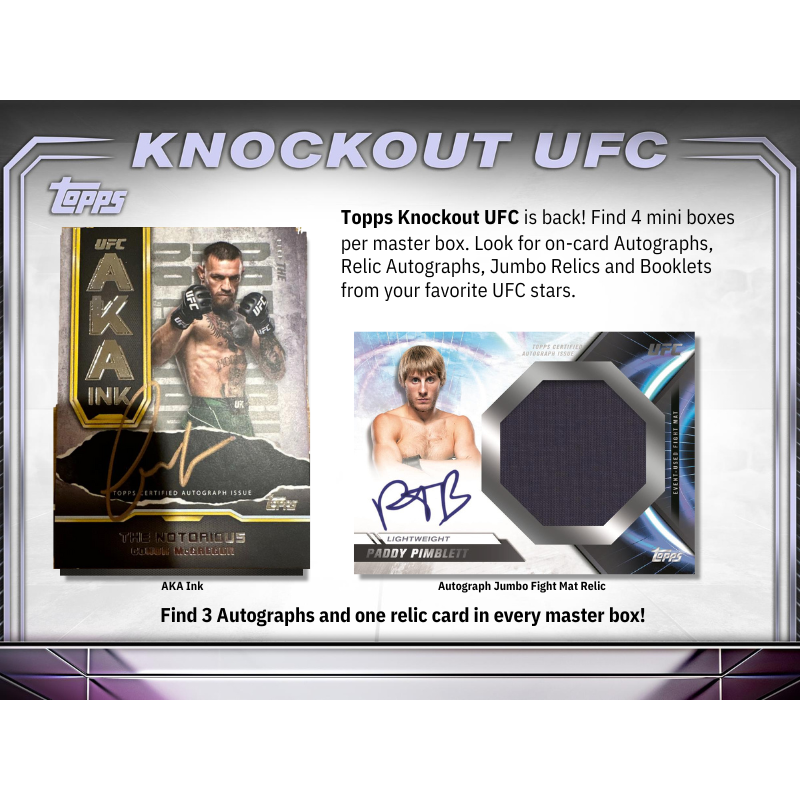 2024 Topps UFC Knockout Hobby Box