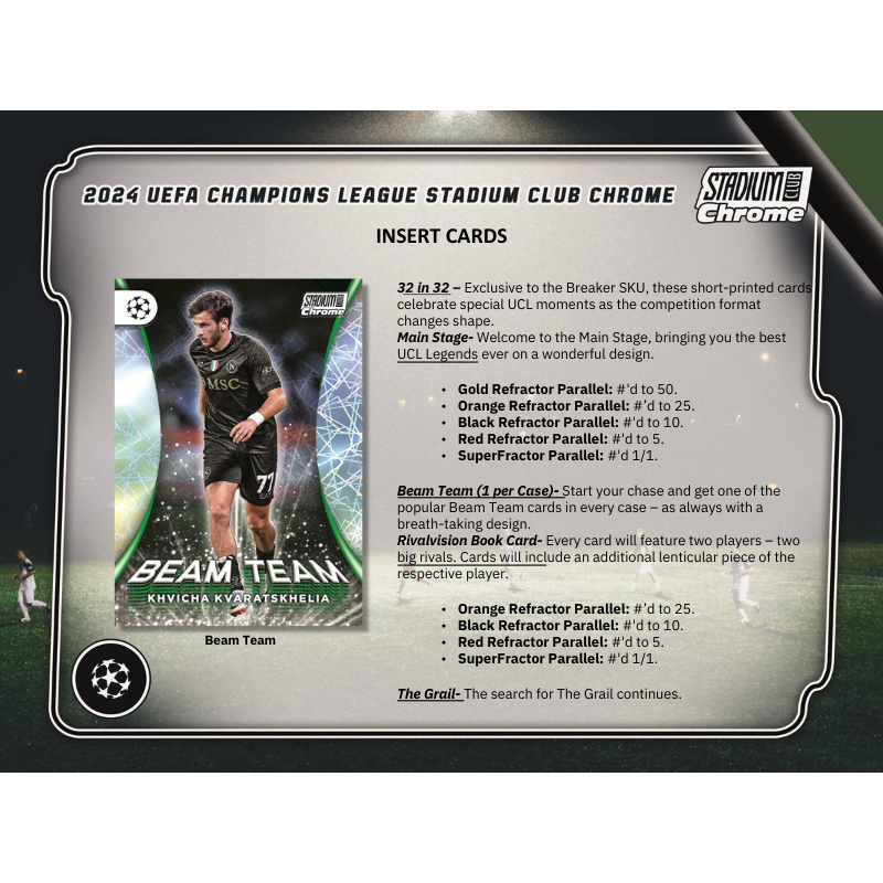 2023/24 Topps Stadium Club Chrome UEFA Soccer Breaker's Delight