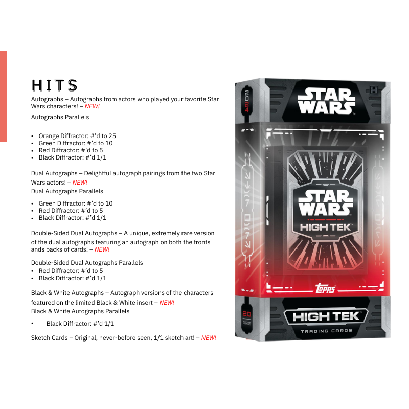 2024 Topps Star Wars High-Tek Hobby Box