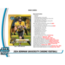 2024 Bowman University Chrome Football Jumbo Box