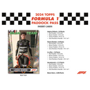 2024 Topps Paddock Pass Formula 1 F1 Hobby Box