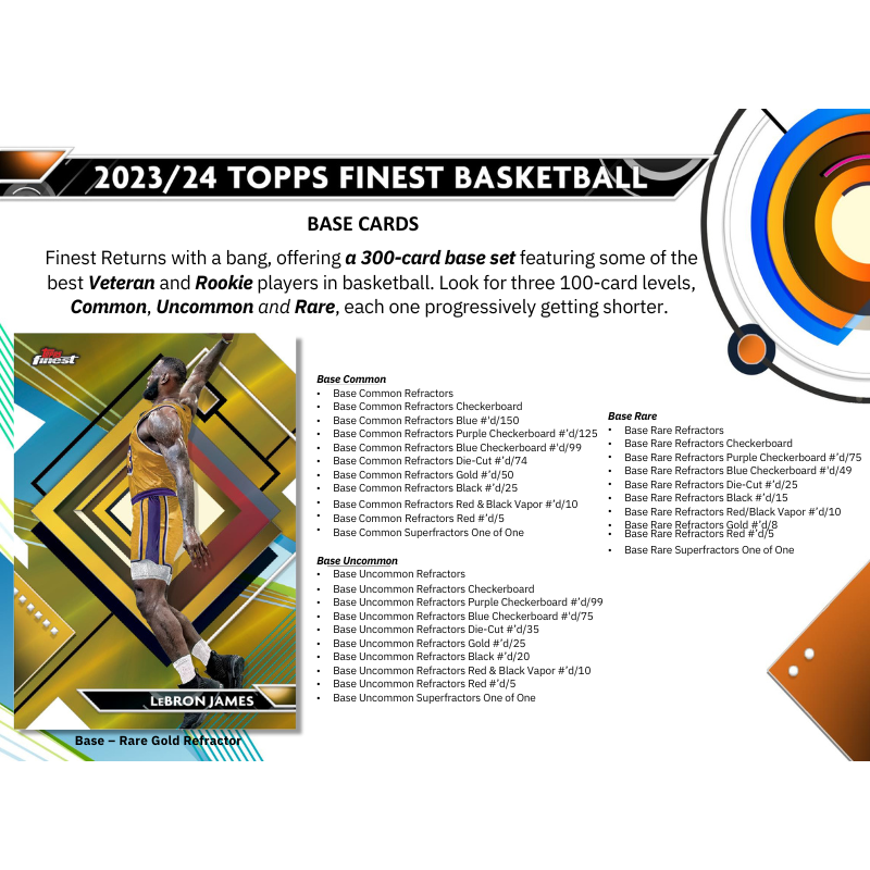 2023/24 Topps Finest Basketball Hobby Box