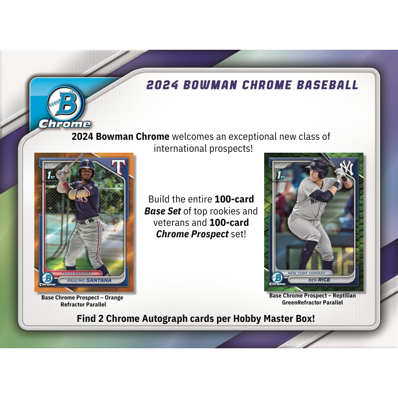2024 Bowman Chrome Baseball Hobby Box